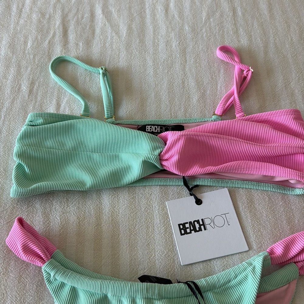 Beach Riot Joan Colorblock Bikini Set 🤩 NWT - Picture 5 of 7